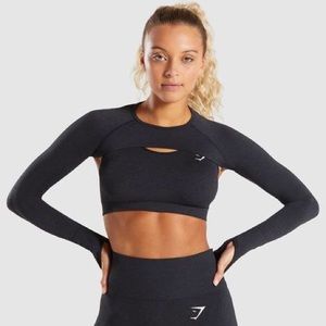 Gymshark Vital Seamless Black Shrug ON HOLD